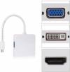 mini DisplayPort male - DVI-I/HDMI/VGA female (FTT14-015) mini DisplayPort male - DVI-I/HDMI/VGA female (FTT14-015)